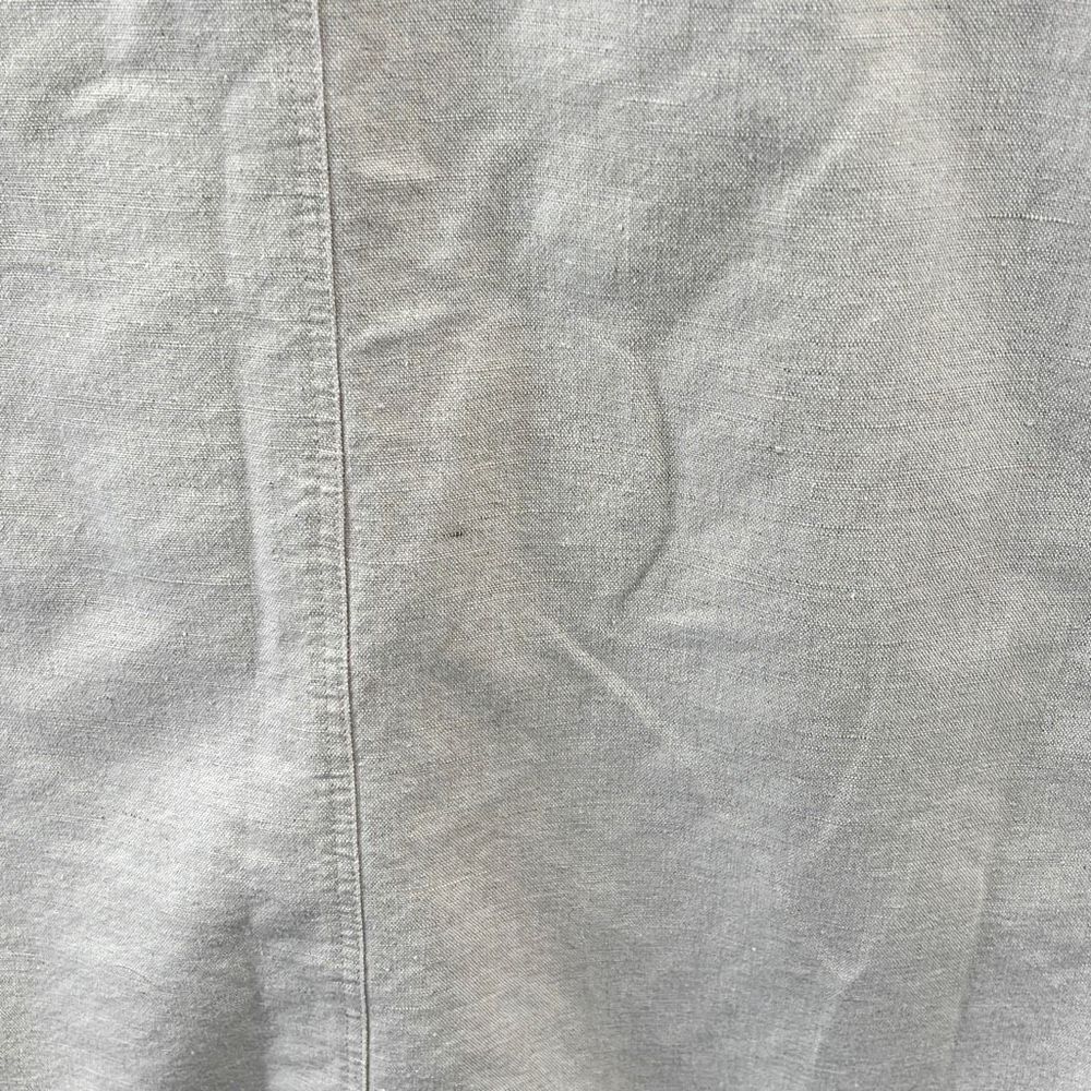 Vintage 90s Linen Blend Pinafore Jumper Maxi Dress Sleeveless Overall Indie - Picture 12 of 14